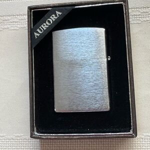 Zippo Aurora Silver Lighter New